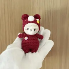 ハンドメイド あみぐるみ くま 着ぐるみ