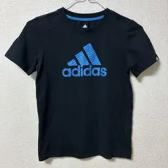 adidas Tシャツ ブラック×ブルーのサムネイル