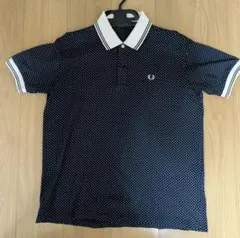 美品】FRED PERRY ポロシャツ ドット柄 ボーダー 水玉 L - メルカリ