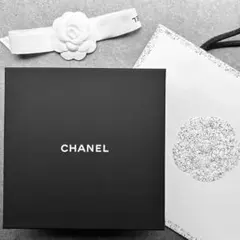 CHANEL 空箱 シャネル ギフト プレゼント 箱 ロゴ リボン カメリア