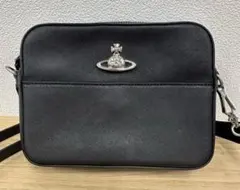 ☆ヴィヴィアンウエストウッド ショルダーバッグ レザー オーブ ブラック