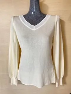 ANAYI クリーム色 薄手 長袖　38 美品