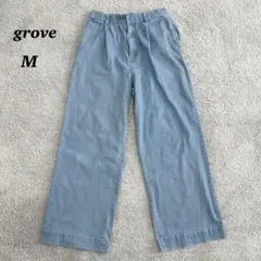 良品✨ groveグローブ　ライトブルー　デニムパンツ　ジーンズ　Mサイズのサムネイル