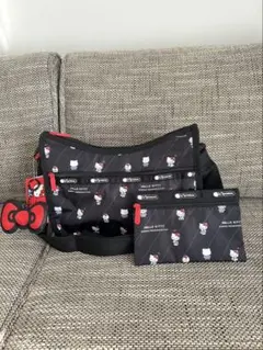 【新品】レスポートサックハローキティ コラボショルダーバッグポーチ付き