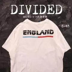 DIVIDED 白Tシャツ　ENGLAND ロゴのサムネイル