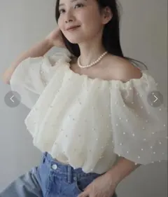 アメリ RIBBON LIKE BALLOON SHORT TOP - メルカリ