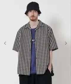 クルニ Check Asymmetrical ストライプショートスリーブシャツ - メルカリ