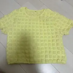 EL FIN DOLL ポップコーン 半袖Tシャツ イエロー 140のサムネイル