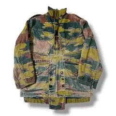 1958年製　ベルギー軍　ジグソーカモジャケット ベルギー軍 ジグソーカモ プルオーバージャケット USED JJ297UN <br