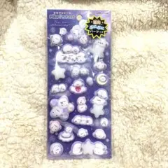 【正規品】ピカプニシール　シマエナガ　ぷにぷにシール