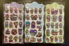 ラブブキラキラシール　3枚セット