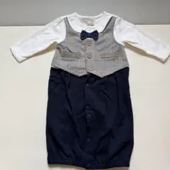 ペティマイン お食い初め 100日 記念日 スーツ ロンパース50-70cm