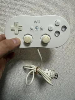Wii コントローラー 有線 ホワイト