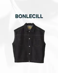 最終価格✨美品✨【BONLECILL】 デニムベスト オーバーサイズのサムネイル