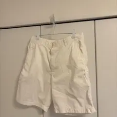 [美品]ユニクロメンズショートパンツ Mホワイト値下げ