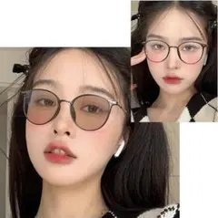 調光サングラス　伊達メガネ　ブルーライトカット　サングラス　UVカット