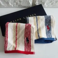【ネコ様用】RALPH LAUREN ラルフローレン タオルハンカチ 2枚セットのサムネイル