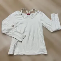 earth music&ecology ベージュカットソー レースストラップ S