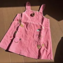 平成レトロ　希少　当時品　110センチ　メゾピアノ　ジャンバースカート