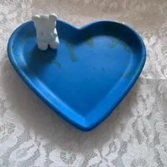 ジェスモナイト　小物トレイ　マルチトレイ　アクセサリートレイ　青×黄