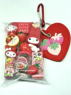 『マイメロいちごがいっぱい』ガチャ詰め合わせ　コアラのマーチ　プレスバターサンド