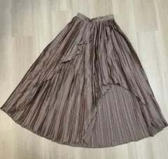 eimy istoire ブラウン プリーツスカート