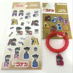 名探偵コナン ステッカー　 ヘアゴム コナン