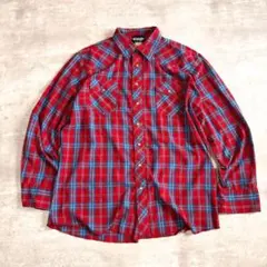 Wrangler ラングラー チェック ウエスタンシャツ XLT 送料無料