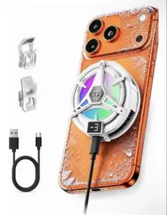 スマホクーラー ペルチェ冷却 冷却ファン 磁気式 発熱対策のサムネイル