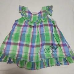 mezzo piano チュニック 120サイズ フリル付き チェック柄