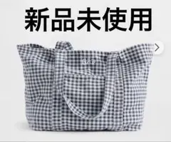 GAP ギャップ ロゴトートバック ブラックギンガムチェック - メルカリ