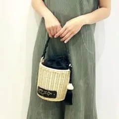 新品タグ付　ヴィヴィアンタム　ドラゴン　バスケット　かごバッグ