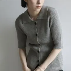 最終値下げ select moca ハーフスリーブサマーニットカーディガン