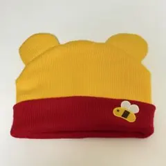 プーさん クマ耳付き帽子 ニット帽