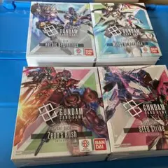 ガンダムカードゲームスタートデッキ4種新品未開封ボーナスパック入り