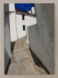 絵画 574 油絵/風景/街角/シドニー/オフィス街/F20号 - メルカリ