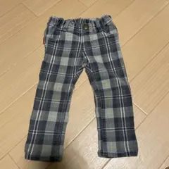 ムージョンジョン グレー系チェックパンツ 90