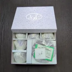 宇野千代　花なごみ　茶菓揃5客セット