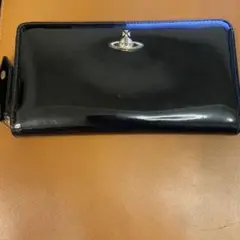 ビビアンウエストウッド エナメル 長財布 オーブロゴ ロングウォレット