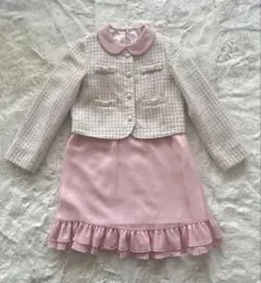 ✴︎3連休セール✴︎pom ponette ピンクワンピース 130cm ジャケット