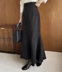 NICE CLAUP バックレースアップマーメイドスカート