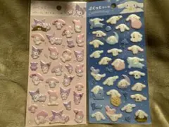 ぷくっとシール　マイメロクロミ　シナモロール ポムポム