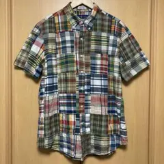 ラルフローレン パッチワーク マドラスシャツ