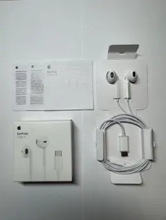 【中古】純正イヤホン　Apple EarPods USB-C