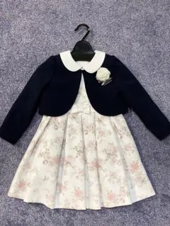 花柄ドレスとジャケットセット 110