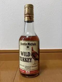WILD TURKEY 8年 旧ボトル金キャップ・オースティンニコルズ表記ラベル