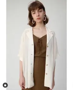マウジー OPEN COLLAR DOBBY STRIPE シャツ MOUSSYのサムネイル