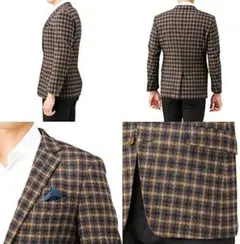 Navy Premium テーラードジャケット