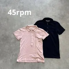 R by45rpm(アールバイフォーティーファイブアールピーエム) 半袖ポロシャツ サイズ1 S レディース - ダークブラウン 楽天市場】45rpm シャツ（ポロシャツ｜トップス）：レディース