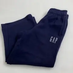GAP ロゴ スウェットパンツ 裏起毛 ネイビー 120